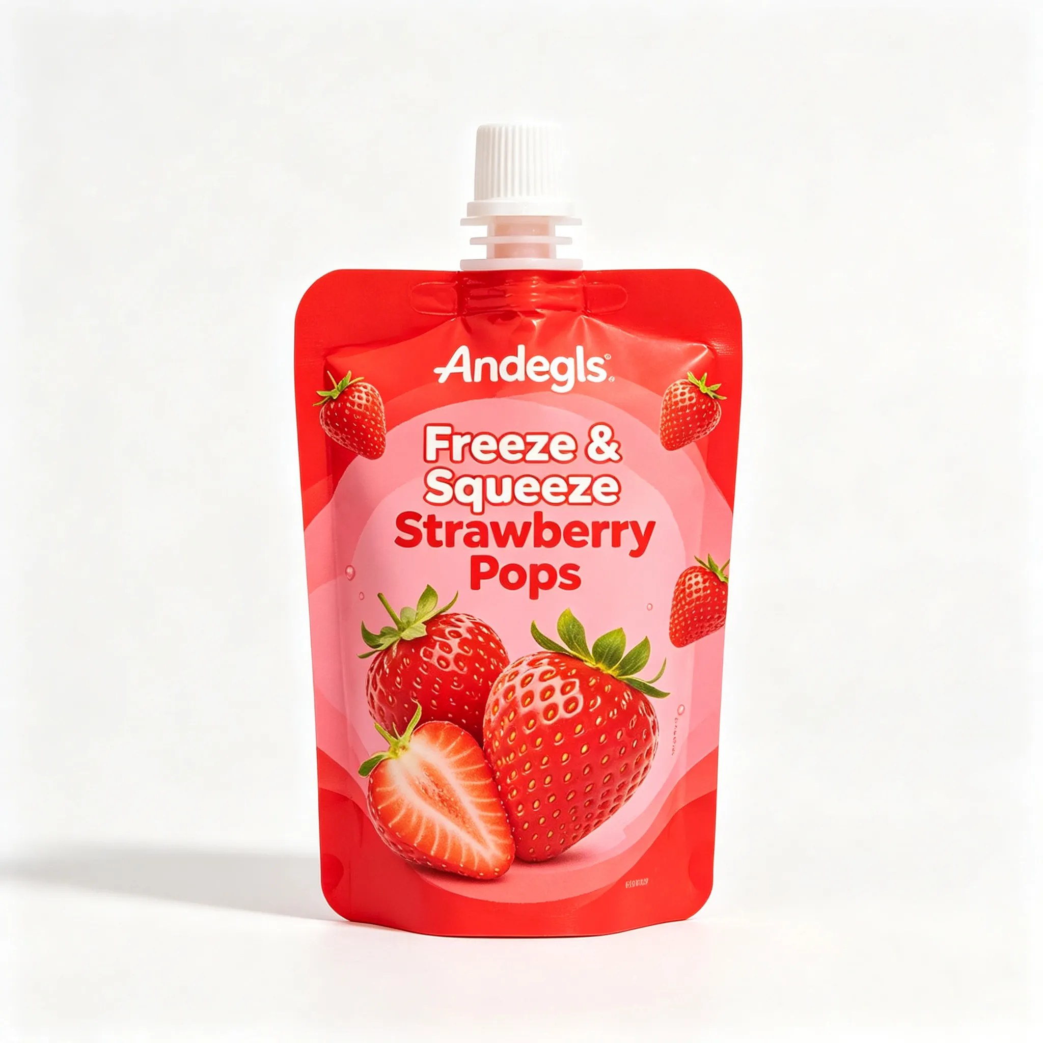 Andegls Freeze & Squeeze Strawberry Pops